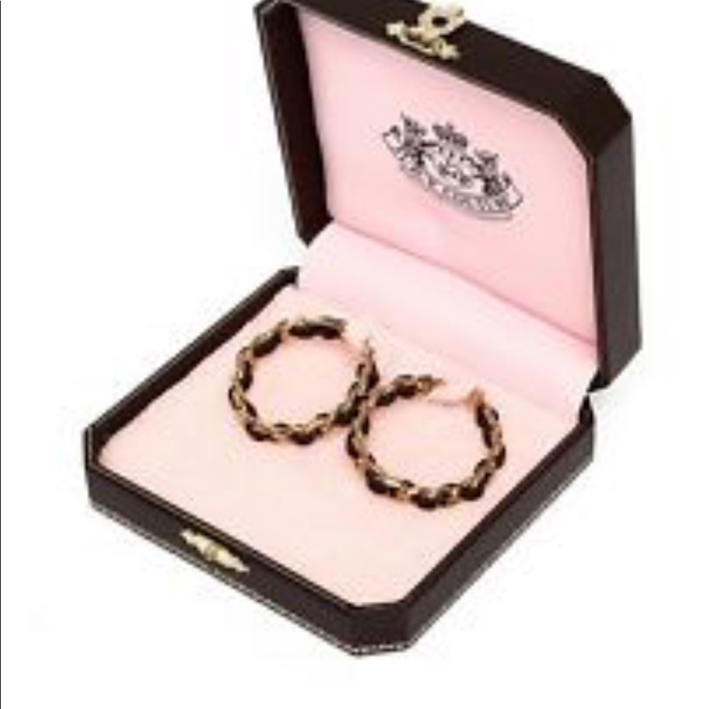 Juicy couture hoop earrings